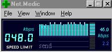 Net.Medic lets you see actual throughput real-time. Click to get it now